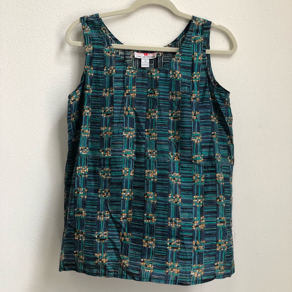 Vintage silk tank top - Picture 2 of 8